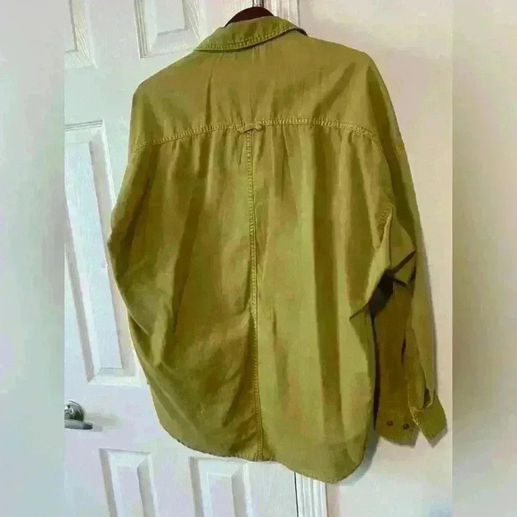Zara overshirt olive green in excellent condition button down - Picture 7 of 9